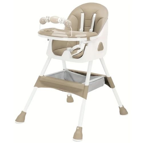 Chaise Haute bébé pliante antidérapante avec Jouet - MAMAN ET MINI
