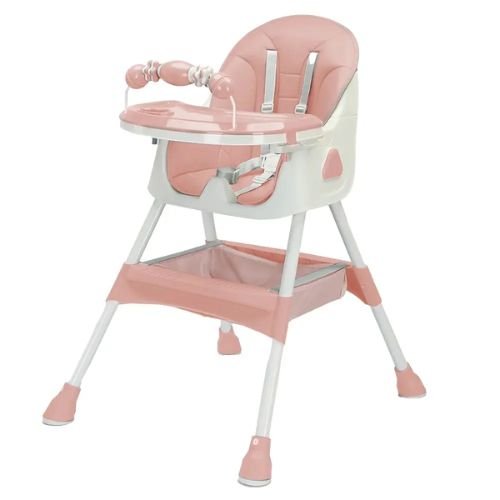 Chaise Haute bébé pliante antidérapante avec Jouet - MAMAN ET MINI