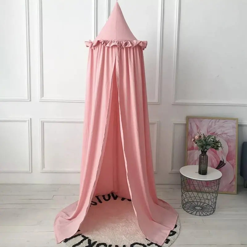 Ciel de lit enfant | rose lumineux - MAMAN ET MINI