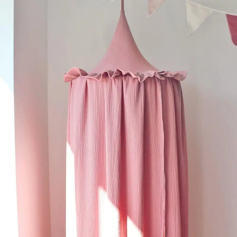 Ciel de lit enfant | rose lumineux - MAMAN ET MINI