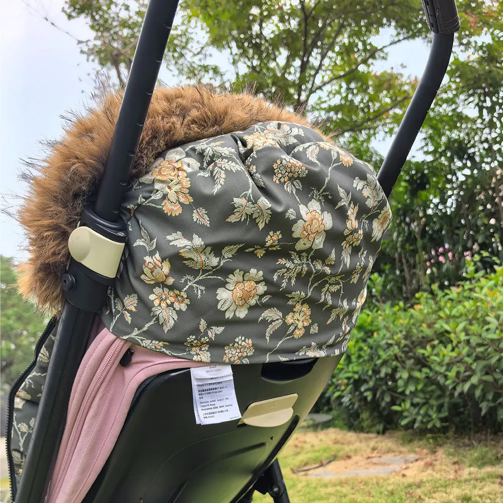 chancelière-bébé-poussette-fleur-mamanetmini-sortie-maternité-maman